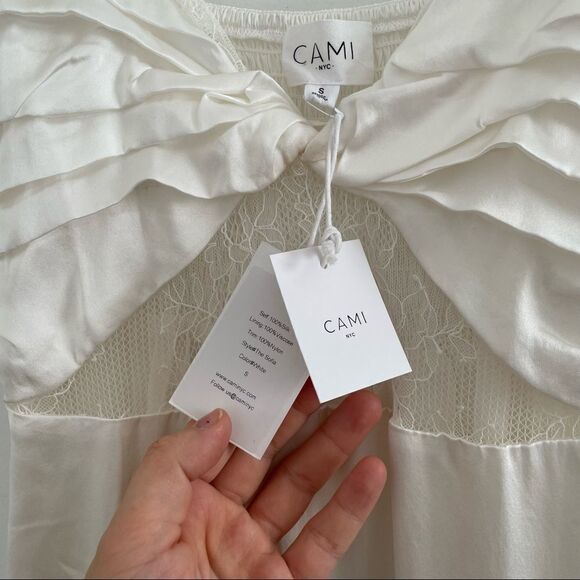 NWT CAMI NYC The Sofia Dress in White - Picture 6 of 11